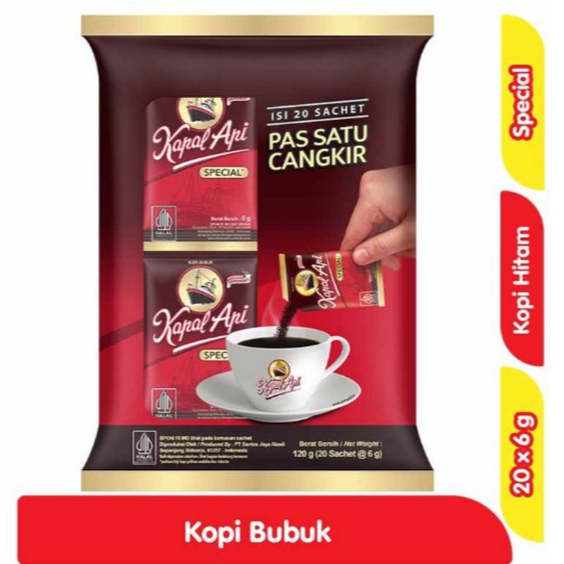 

(Desty Shop)Kapal Api Kopi Special 20 x 6 g