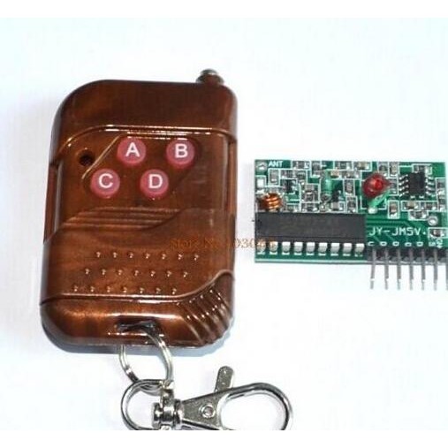 Remote Control Wireless RF 4 Channel Tombol Receiver Arduino