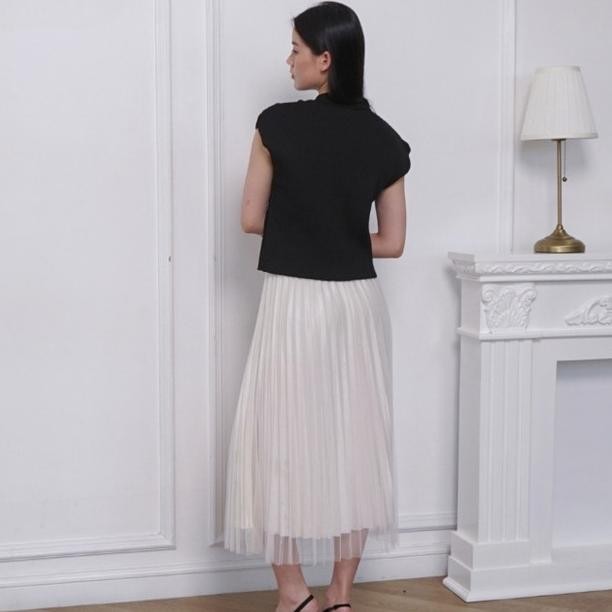 Dahee Top - Rompi Atasan Vest Wanita Korea Hijab Korean Style Polos Kekinian Terbaru