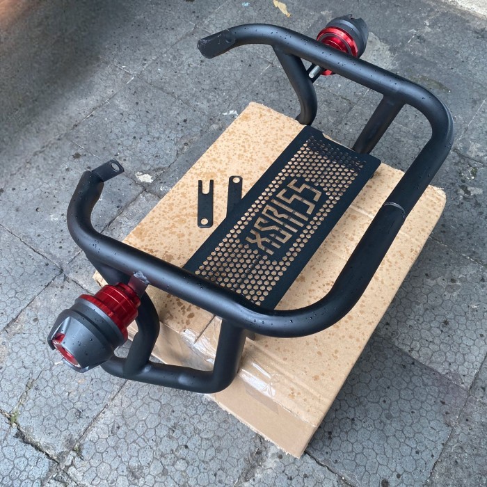 FULL SET CRASHBAR XSR 155 COVER RADIATOR XSR155 TUBULAR XSR 155 BLACK