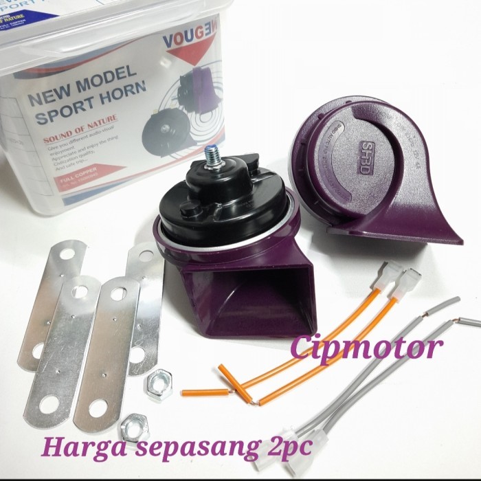 Klakson Motor Mobil Zegen Vougen keong Sport Horn