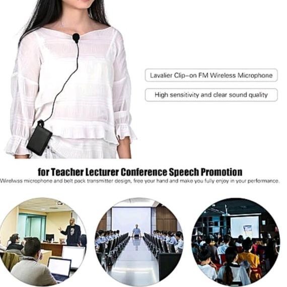 mic jepit wireless aiwa clip on microphone wireless