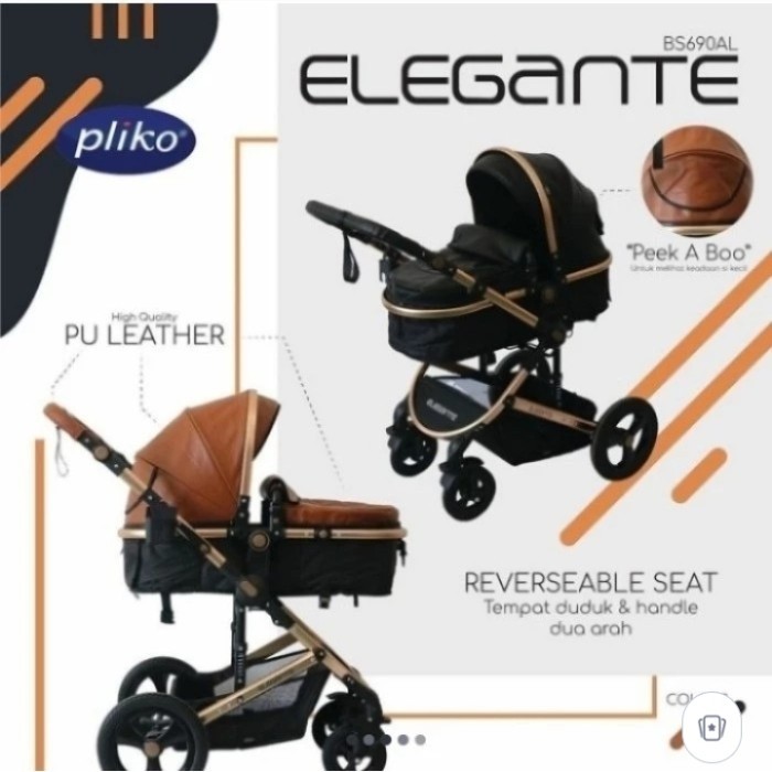 (Ori) Stroller Pliko Elegante 690 Al