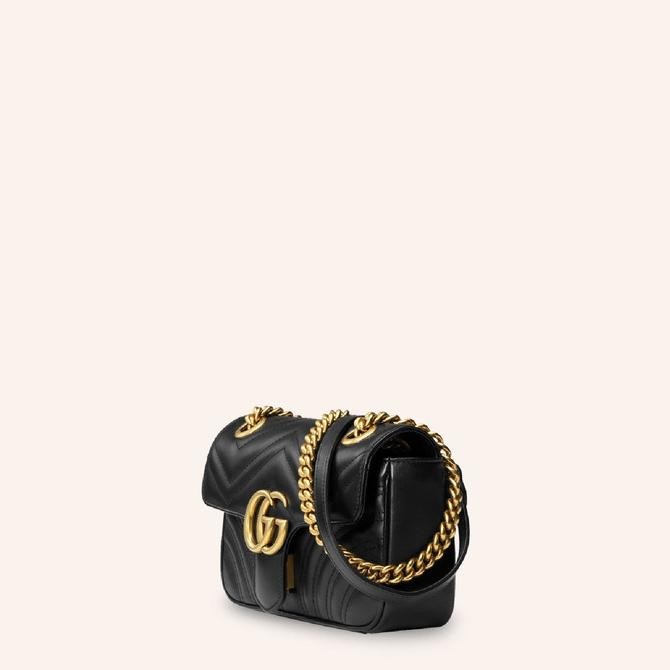 Tas Gucci | GG Marmont Matelass Bag - Mini - Black leather