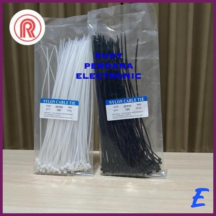 

| RD | NYLON CABLE TIE KABEL TIES NILON 3X200MM 3 X 200 MM 20 CM