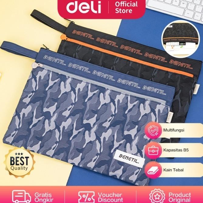

TERBAGUS DELI TAS DOKUMEN / POUCH DOKUMEN / ZIPPER FILE BAG 33 CM
