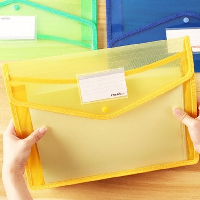 

FOLDER FILE A4 PLASTIK KAPASITAS BESAR DOMPET TAS DOKUMEN POPPER AMPLO