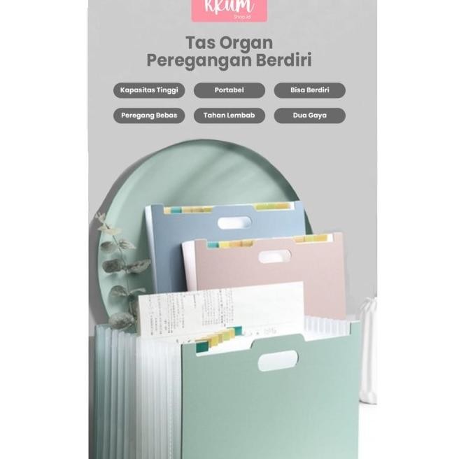 

[HM] BAHAN TEBAL STANDING FILE A4/ FILE FOLDER DOCUMENT BAG/ TAS DOKUMEN FILE 13 SEKAT