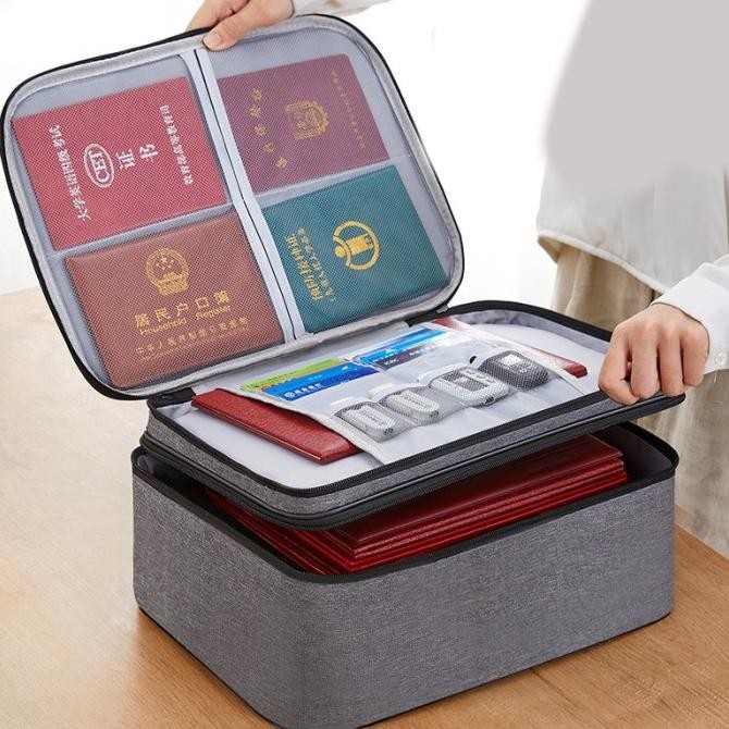 

AGS TECHDOO TEMPAT PENYIMPANAN FILE SERTIFIKAT TAS DOKUMEN TRAVEL BAG