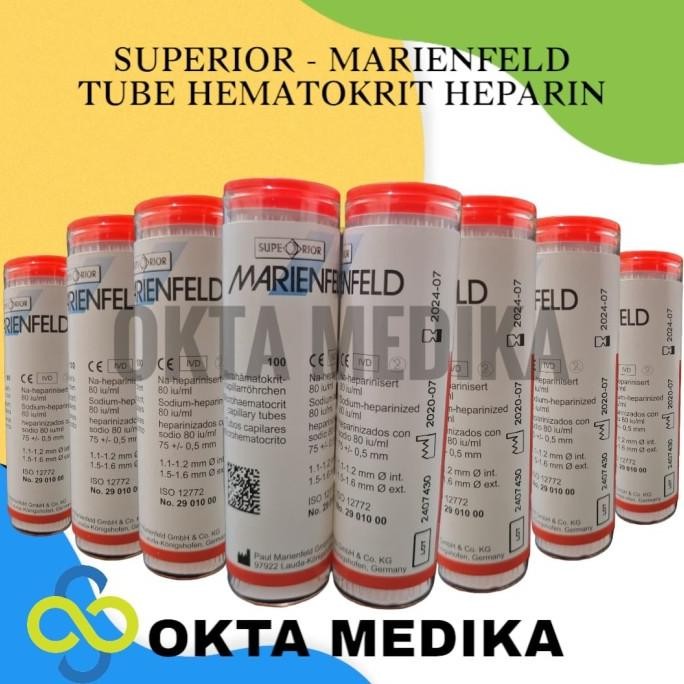 TABUNG MICRO HEMATOKRIT HEPARIN MARIENFIELD