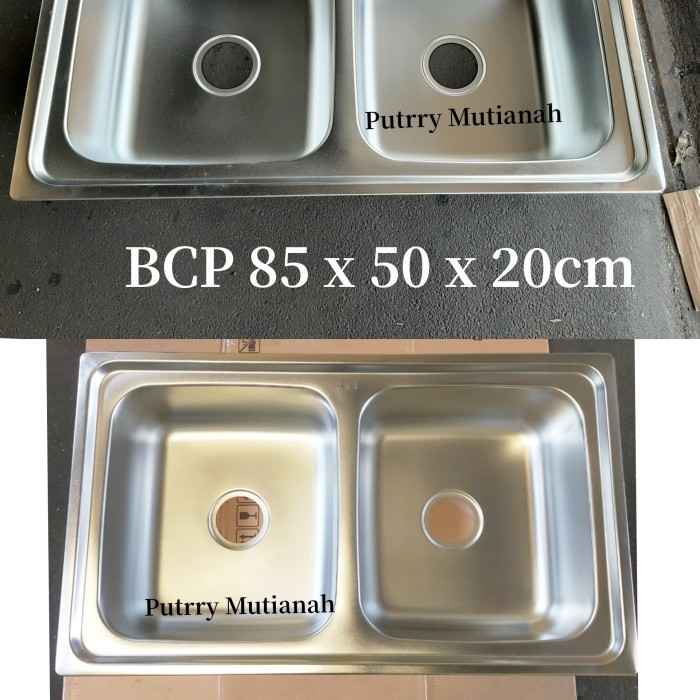 Promo Bak Cuci Piring Uk 85 X 50/Kitchen Sink 2 Lubang/Bak Cuci Piring Murah