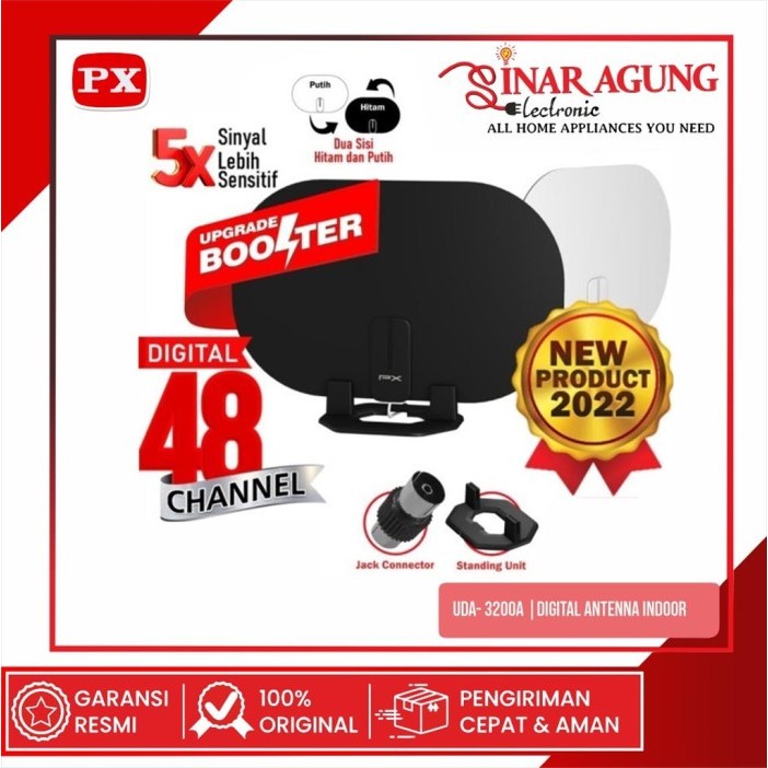 Diskon Antena Digital Px Uda3200 A / Px Uda 3200 Booster Indoor 100% Ori