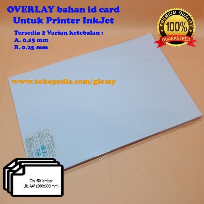 

Bahan Pvc Id Card 50 Lembar - Overlay Terbaru