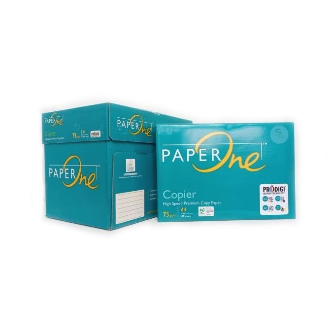 

Paper One A4 75 Gsm - Khusus Instant / Same Days - Per Box = 5 Rim Barangbaru