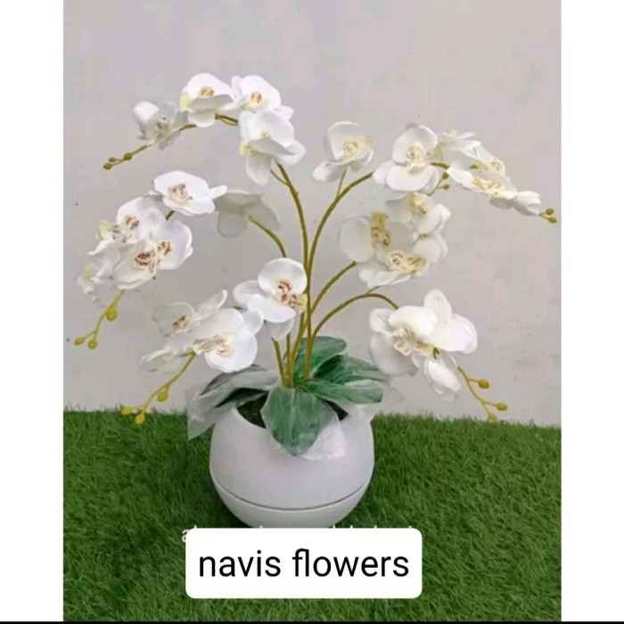 Julie - Bunga Anggrek Bulan Plastik Artificial