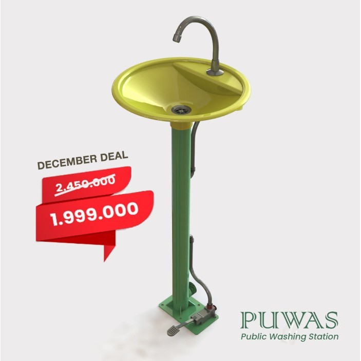 Wastafel Tempat Cuci Tangan Injak Corona / Covid - PUWAS