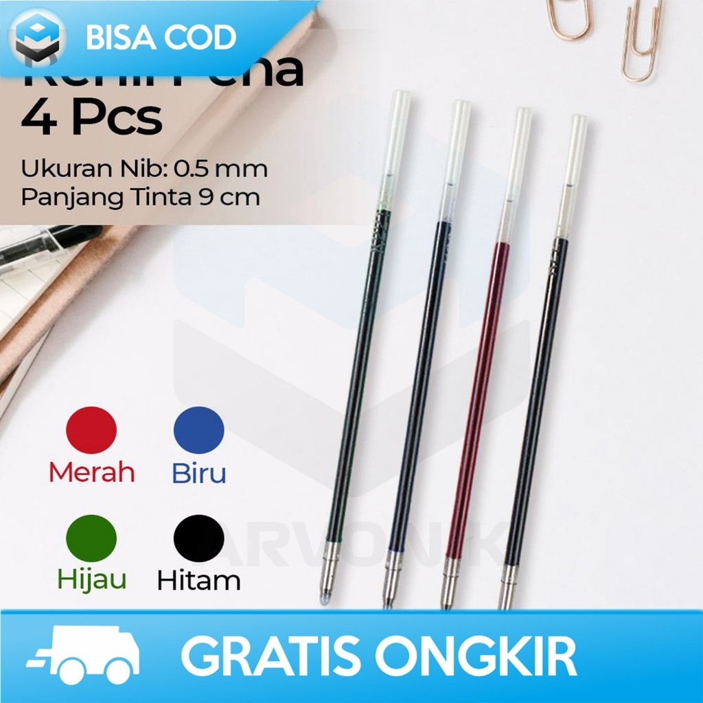 

REFILL TINTA GEL SEKOLAH ISI ULANG PENA REFILL PARKER BALLPOINT