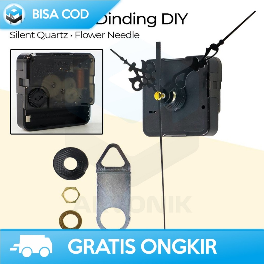 JAM DINDING TEMPEL AESTHETIC RUANG TAMU REPLACEMENT JARUM BATERAI