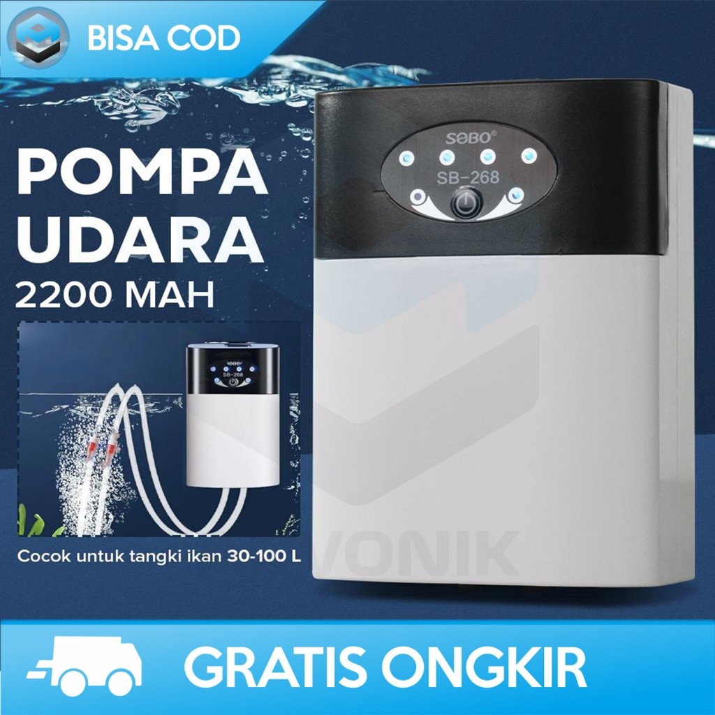 PERALATAN OKSIGEN IKAN AQUARIUM MINI USB DC POMPA UDARA PORTABLE