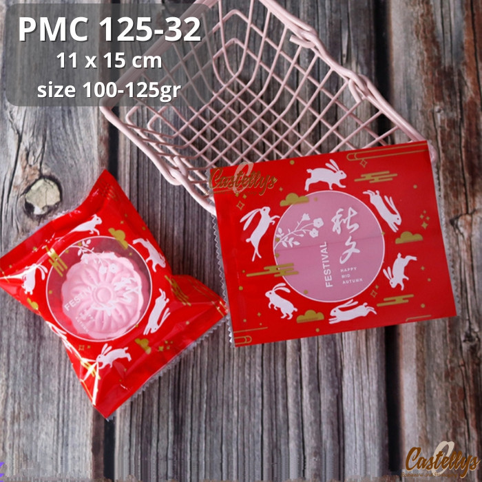 

Plastik Mooncake 100gr - 125gr PMC 125-32 Pia Snowskin Kue Kering