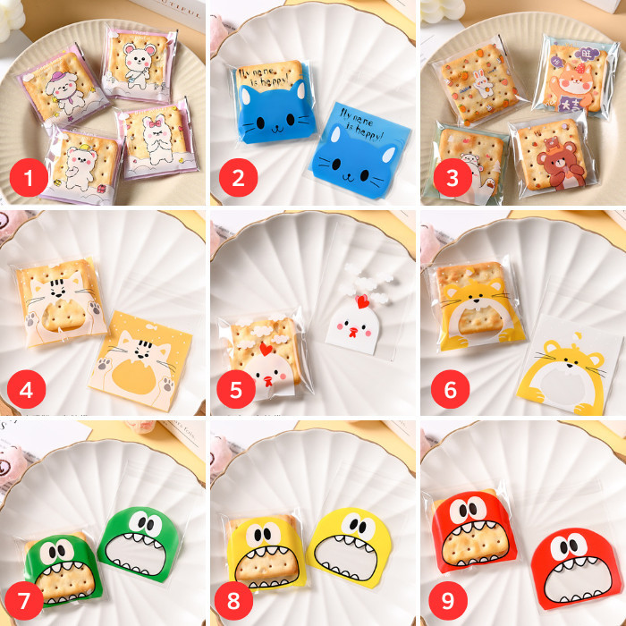 

HARGA DISC - Plastik Perekat PCP 10 x 10 cm Cookies Kue Kering Snack Nougat dll