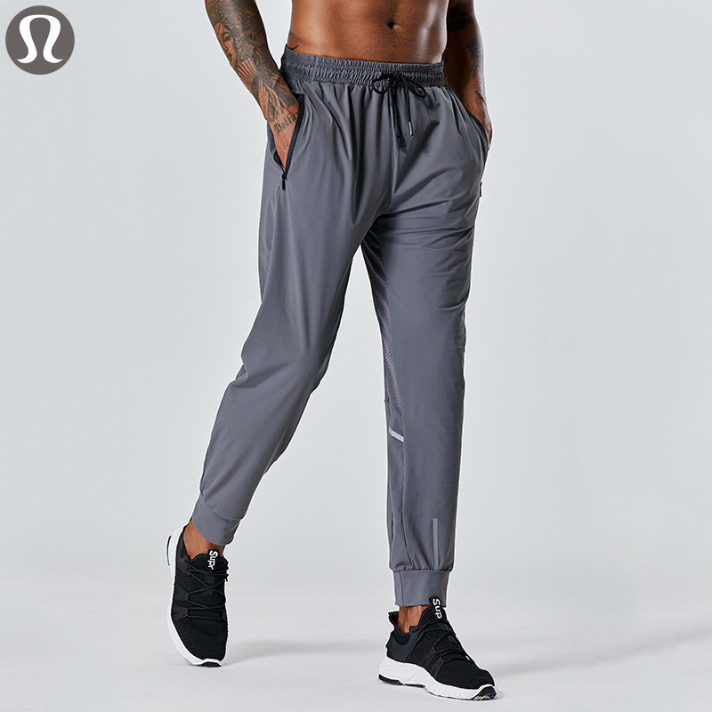 New Arrival 2025 Lululemon Ice Silk Leggings Men's Summer Ultra-Thin Quick-Drying Sports Trousers Lo