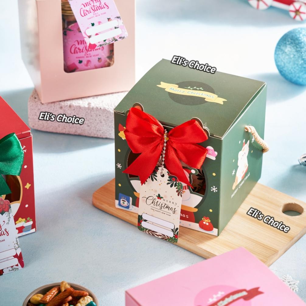 

[1 Jar] Hampers Natal / Parcel Kado Choco Chips Gem Rose Kue Soes Coklat Jar 600 Ml Premium Ready Stock Termurah / Bingkisan Merry Christmas Premium New Stok