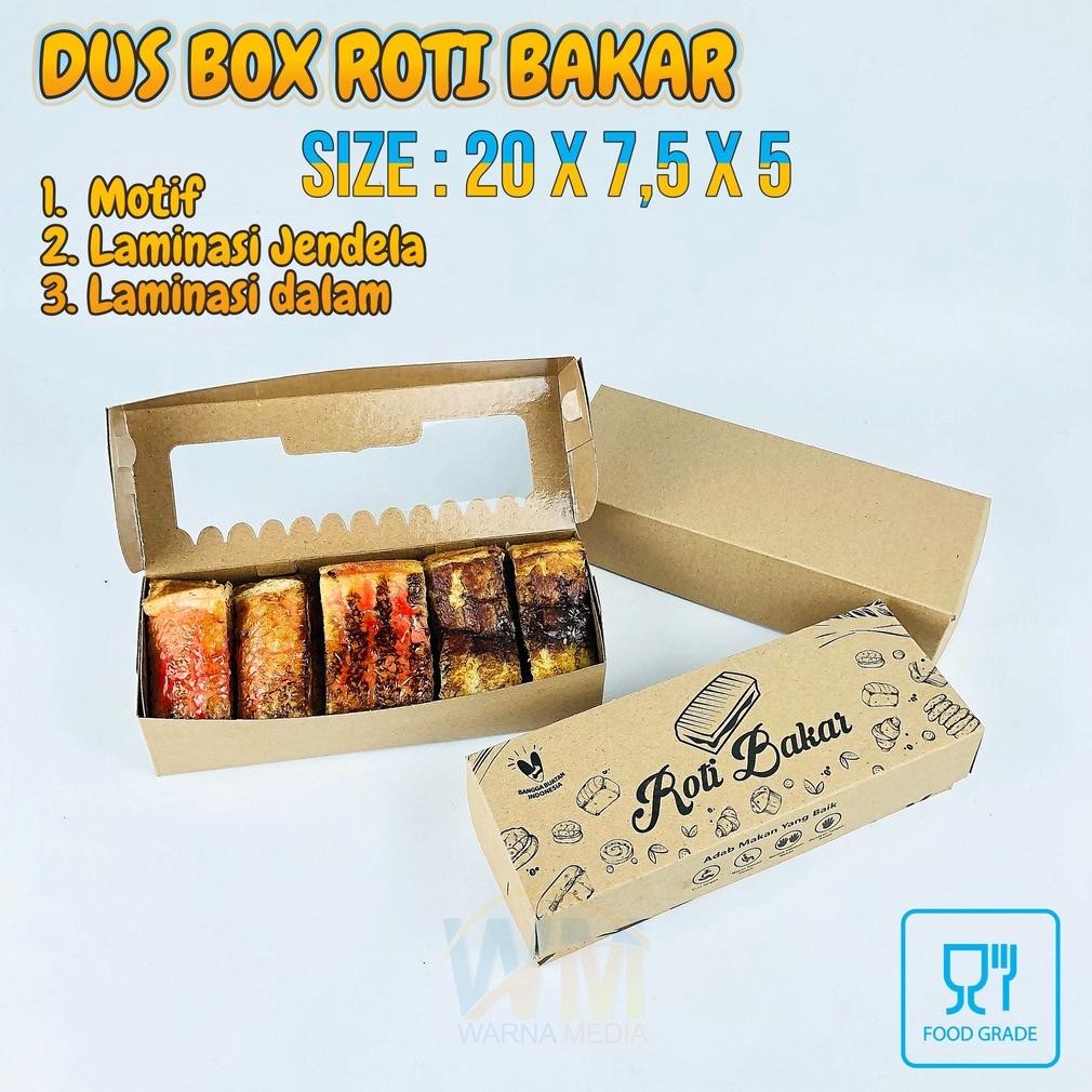 PENAWARAN TERBATAS Dus Roti Bakar Bandung / Kotak Roti Bakar / Dus Box Roti Bakar Lamainasi / Kemasa