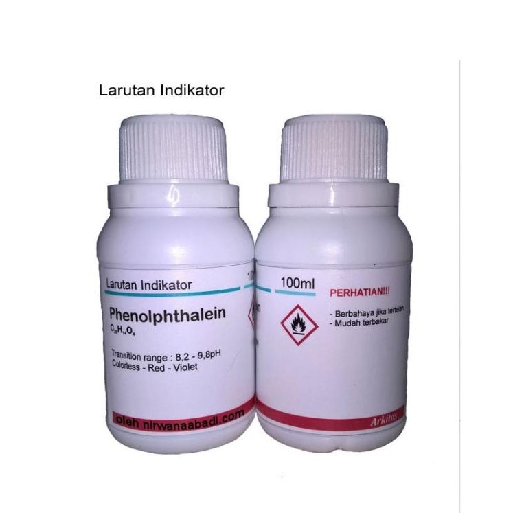 Larutan Indikator Fenolftalein 100ml | Phenolphthalein Indicator