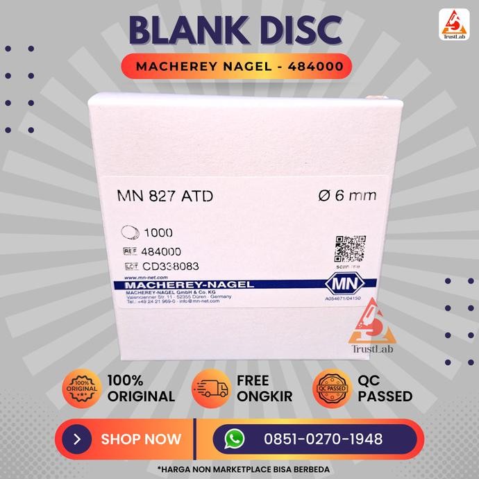 Disc Antibiotik | Disk Antibiotik | Blank Disc Macherey Nagel 484000 | Cakram Antibiotik Kosong | Bl