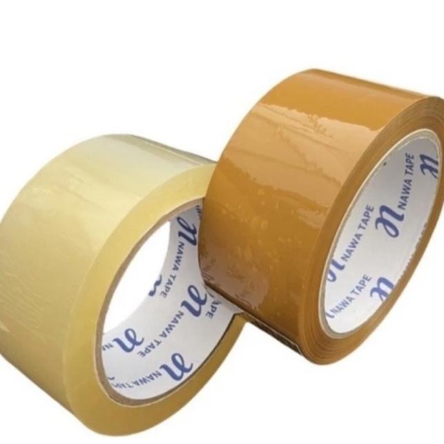 

Gosend / Dus 72 Pcs Lakban Bening / Coklat Nawa Tape 45 Mm X 90 Yard