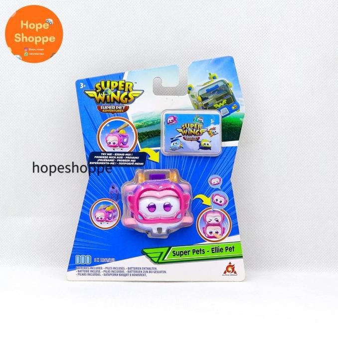 Super Wings Super Pets Ellie Pet Original Alpha Group Action Figure Face Changer