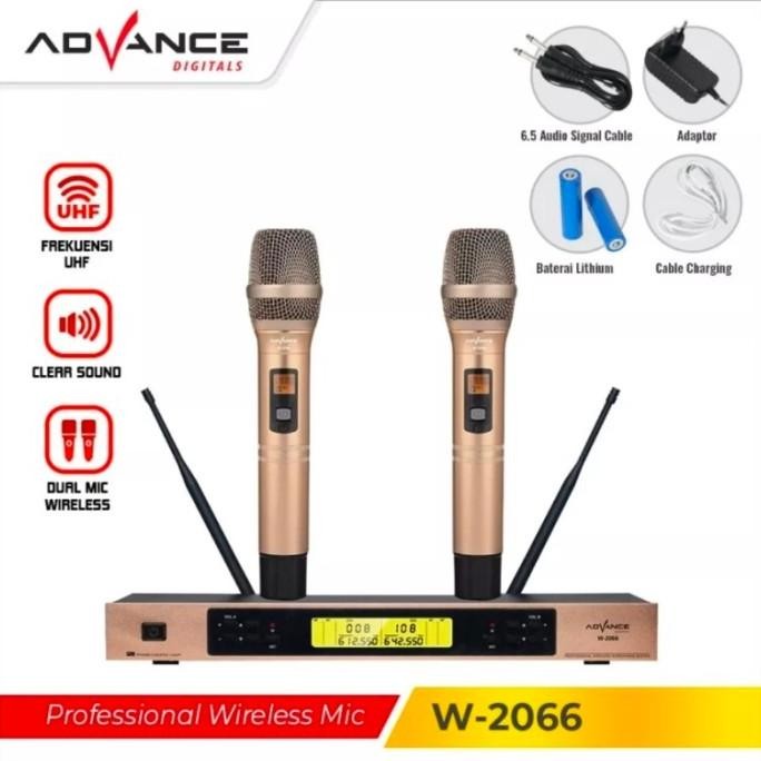 *#*#*#] MICROPHONE WIRELESS ADVANCE W2066 MIC WIRELESS HIGH QUALITY ADVANCE