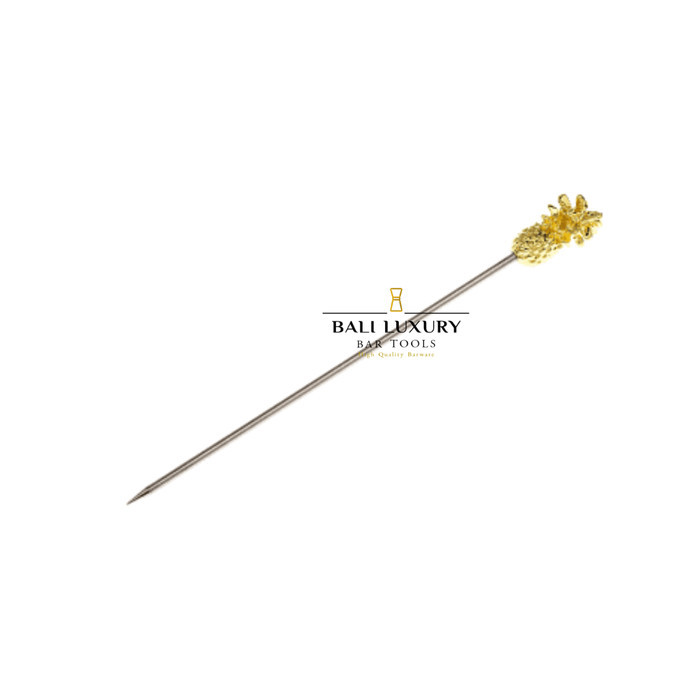 ,,,,,,,] Pineaple Cocktail Pick Stainless Steel Gold