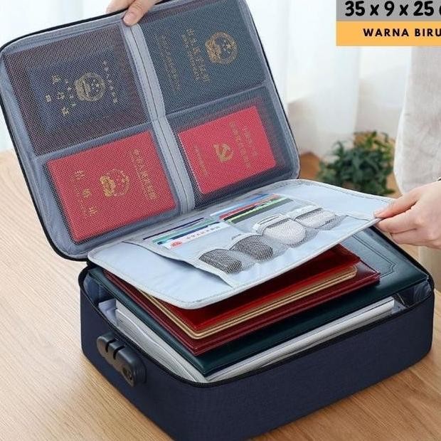 

NX DOCUMENT STORAGE BAG / TAS PENYIMPANAN DOKUMEN 3 DIGIT PASWORD IMPORT