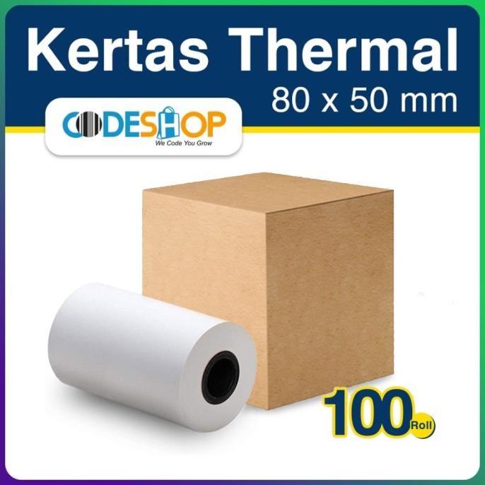 

1 Dus Kertas Thermal 80 X 50 / 80X50 / 80X50Mm Printer Epson Tm-T82 New