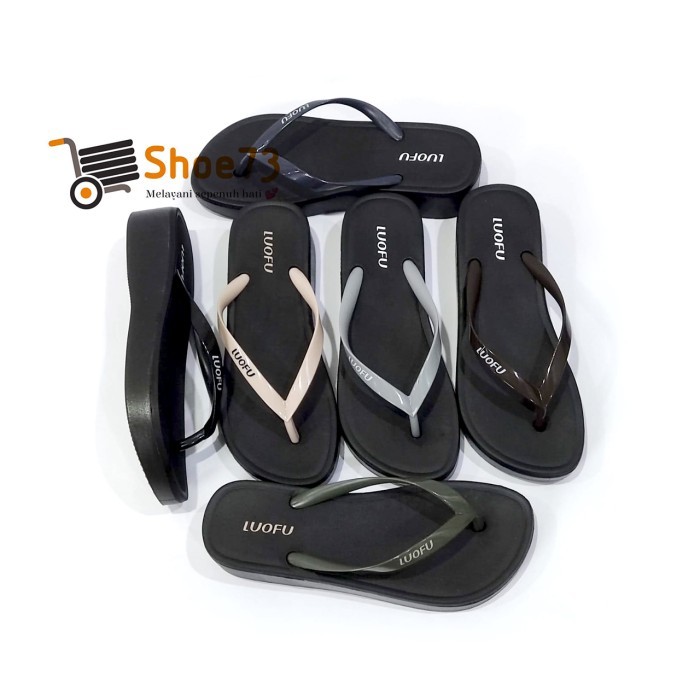 Luofu F 2268 Sh6Wk Size 36-40 L Sandal Wedges Jepit Jelly Wanita