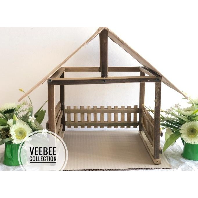 best seller] rumah rumahan Patung kelahiran yesus/ rumah Diorama / hiasan phn natal