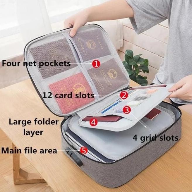 

TERLARIS TAS TEMPAT PENYIMPANAN FILE DOKUMEN TRAVEL BAG STORAGE