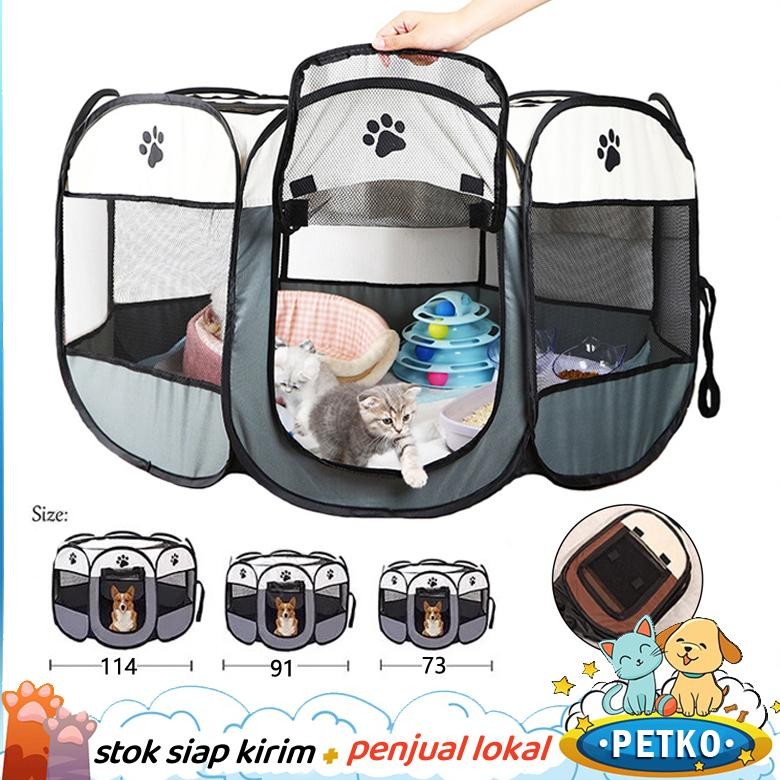 Kandang Lipat Portable/Kandang Kucing Besar/Rumah Kucing Untuk Anjing Hewan Peliharaan