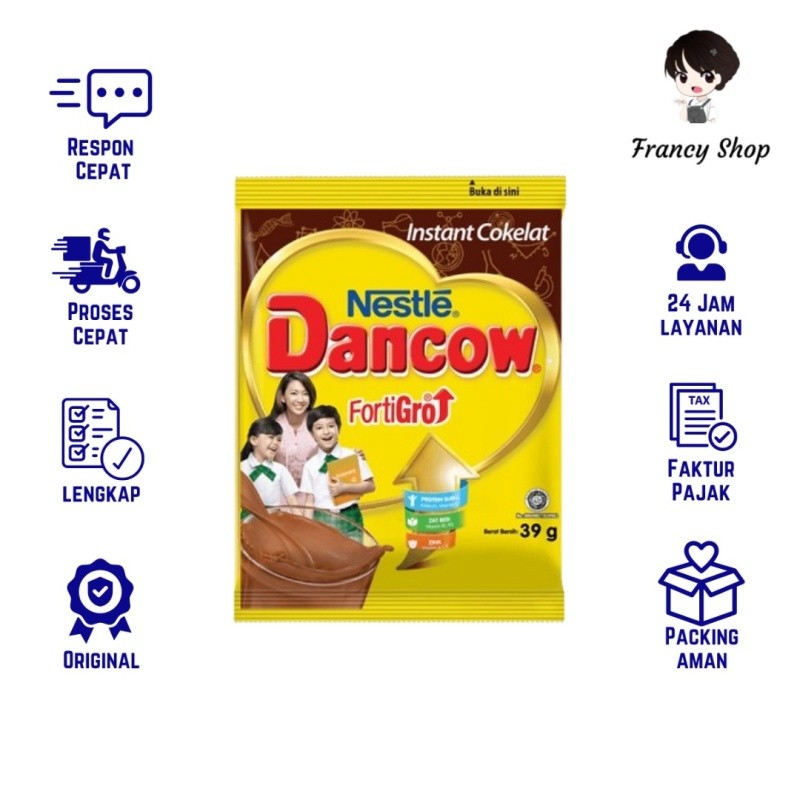 

Dancow Fortigro Rasa Coklat Susu Instant Bubuk 1 Sachet 26 gr