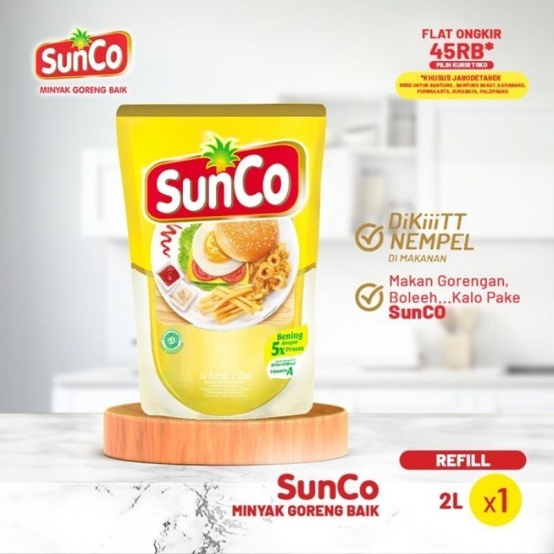 

Minyak goreng sunco kemasan 2 liter _aironronunaa
