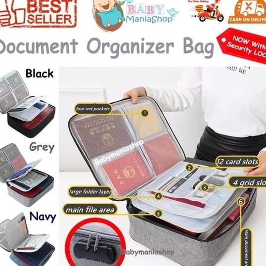 

TAS DOKUMEN SECURITY LOCK ANTI AIR TRAVEL BAG DOCUMENT ORGANIZER BAG