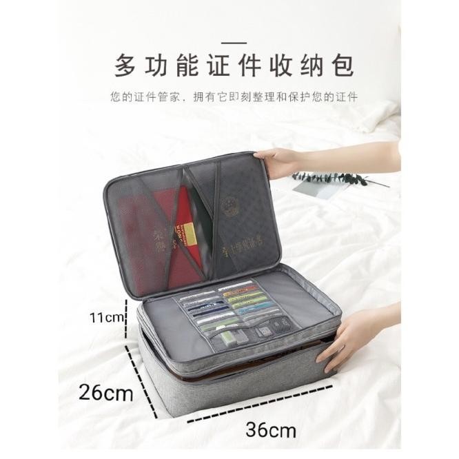 

[LOCKIT] TRAVEL DOCUMENT BAG 3 DIGIT PASSWORD / TAS DOKUMEN ANTI AIRR