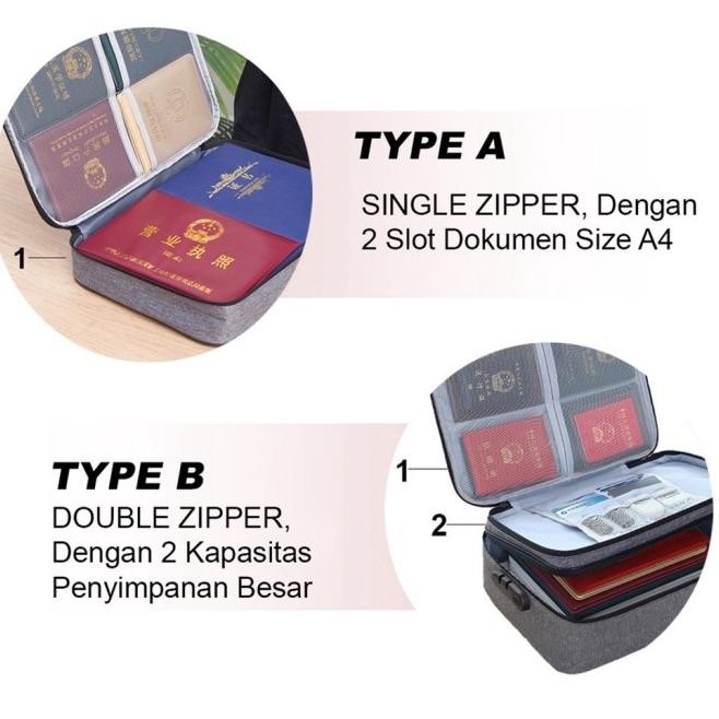 

TAS TEMPAT PENYIMPANAN DOKUMEN FILE TRAVEL BAG STORAGE BOX - TD001