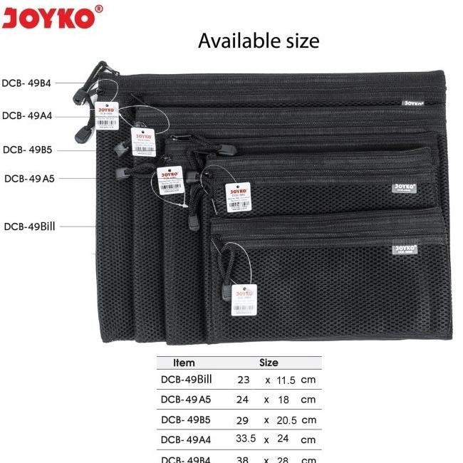

JOYKO DOCUMENT BAG DCB-49(A4, B4, A5, B5, BILL) / MAP TAS DOKUMEN TERBARU