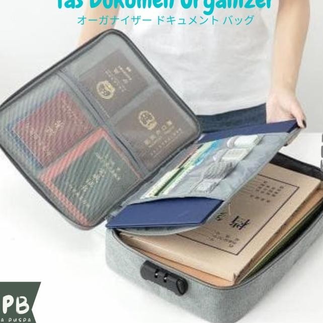 

TAS DOKUMEN ORGANIZER BAG WITH SAFETY LOCK - TAS DOKUMEN LEWDLI 8335MH