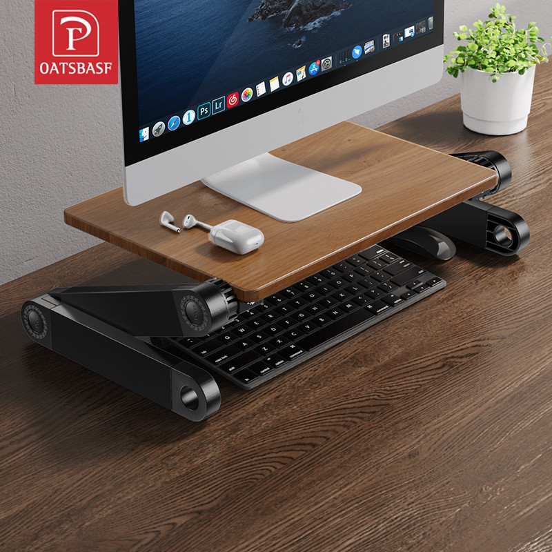

OATSBASF Dudukan Laptop Penyangga Peninggi Layar Komputer Panel Kayu yang Dapat Diputar 360°, Sudut Ketinggian yang Dapat Disesuaikan |2wbqVOLM|