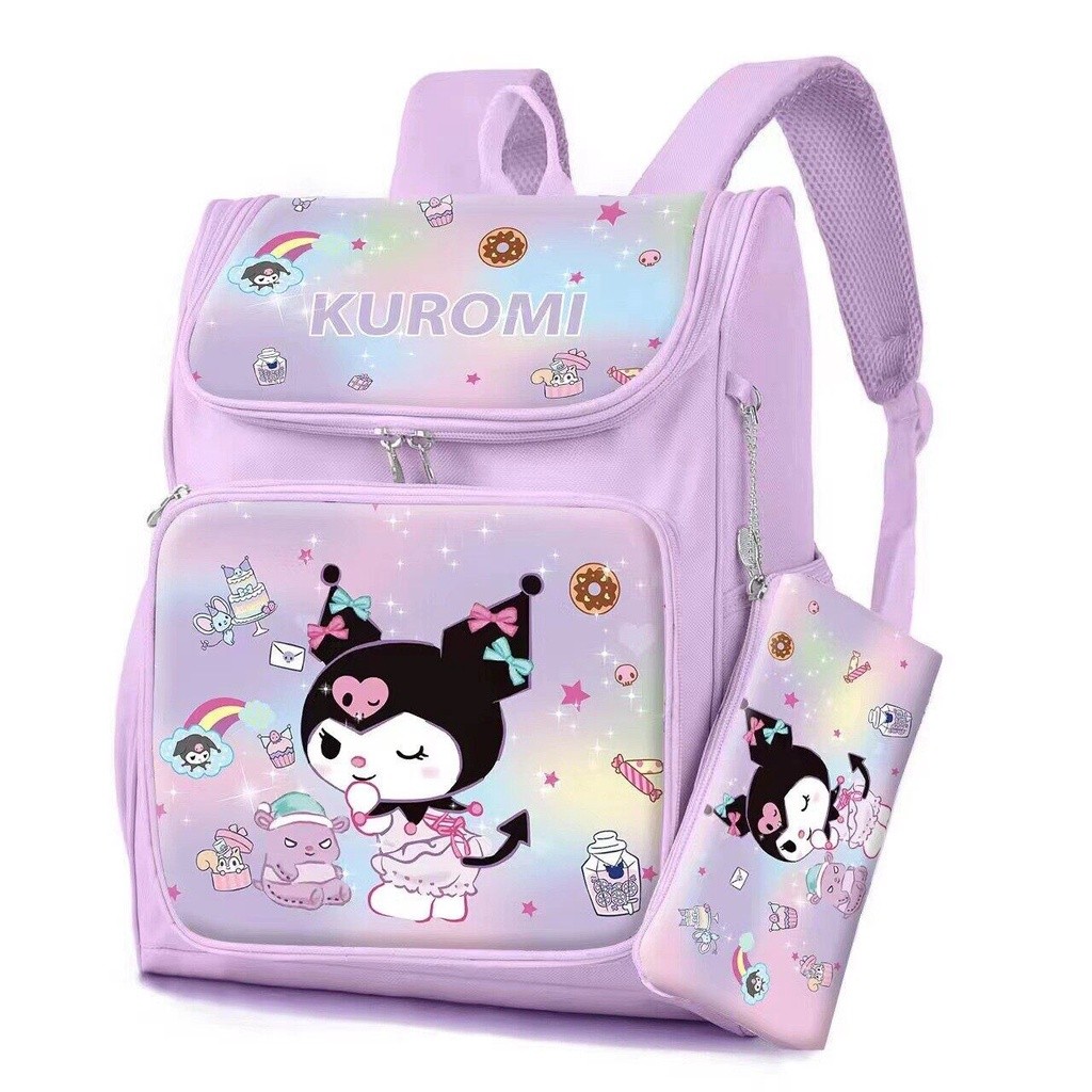 

Ransel Kapasitas Besar Kawaii Kuromi Ransel Tahan Air Tas Sekolah Cinnamorol Tas Pensil Tas Alat Tulis Cosplay Anime untuk Anak Perempuan |A8BEBFBD|