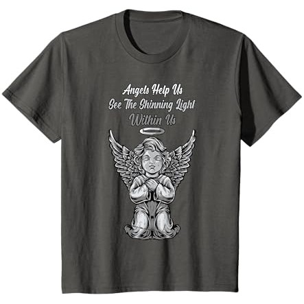 Angel - Angels Helps Us See The Shining Light Within Us T-Shirt |daZF65T8|